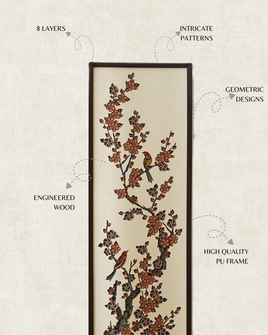 Blossom & Birds Wall Decor - 16X48