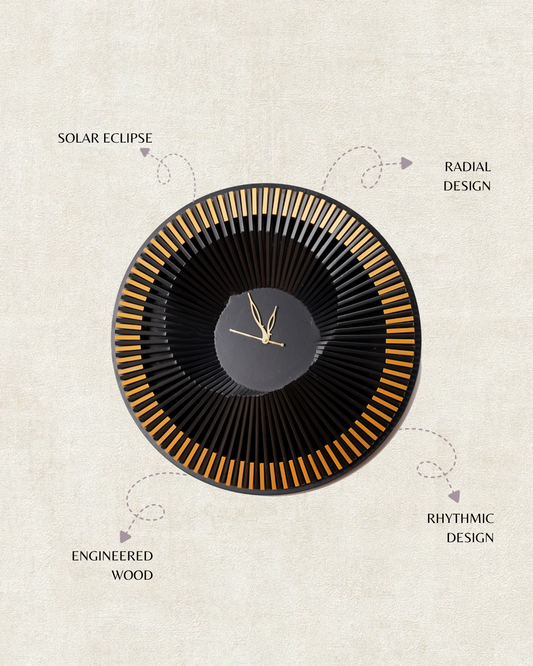 Radial Flux Wall Clock