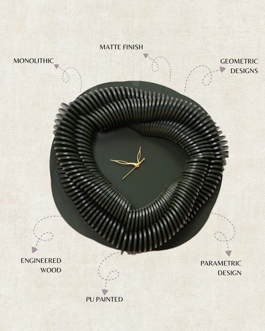 Moss Helix Wall Clock