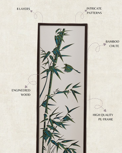 Bamboo Whispers Wall Decor - 16X48