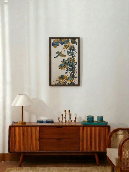 Chrysanthemum Flight Wall Decor - 15X24