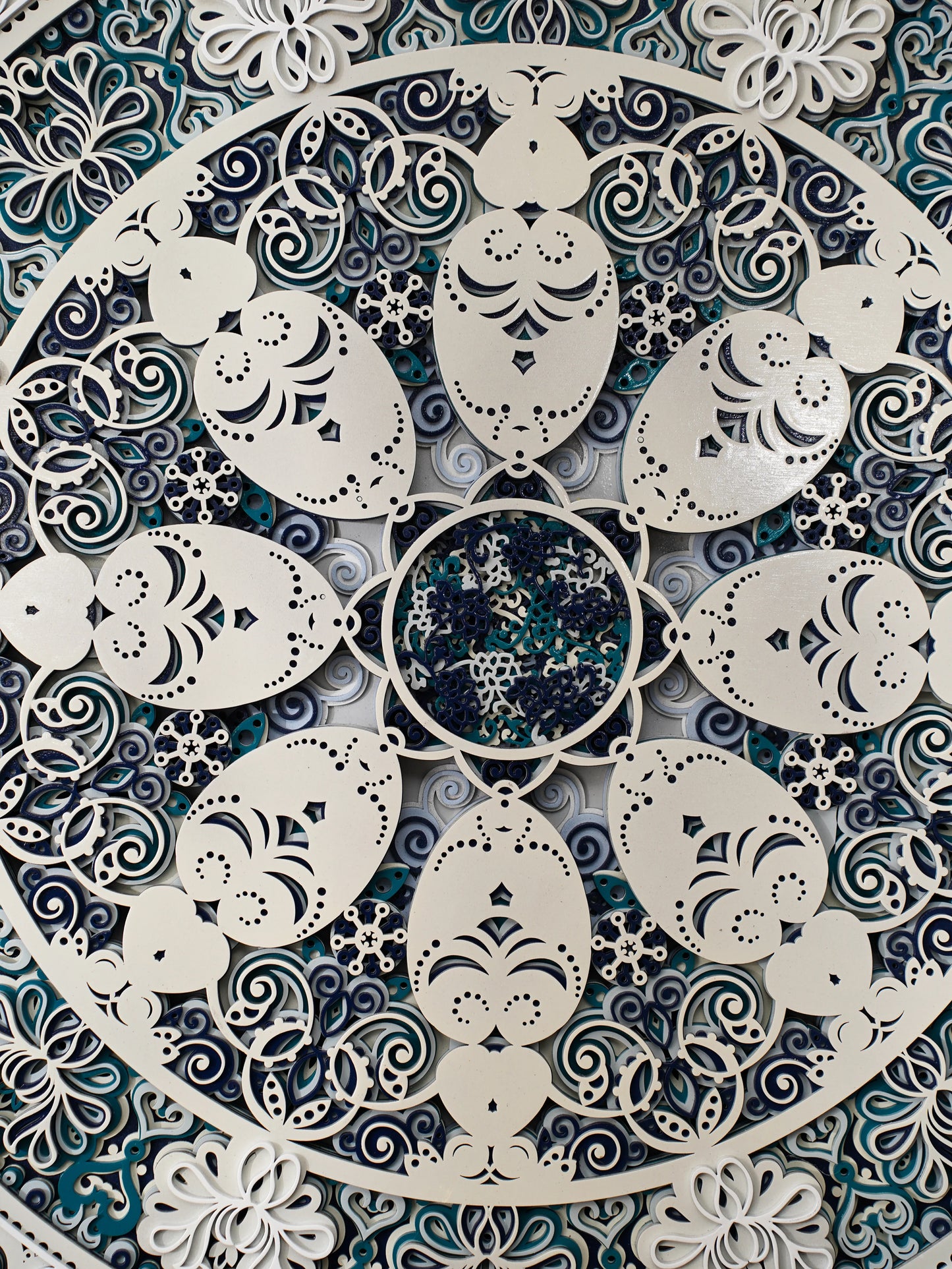 Modern Wall Art Crystal Peony - Luxury 3D Wood Wall Decor - Minimalist Multilayered Floral Art - velvet & grain