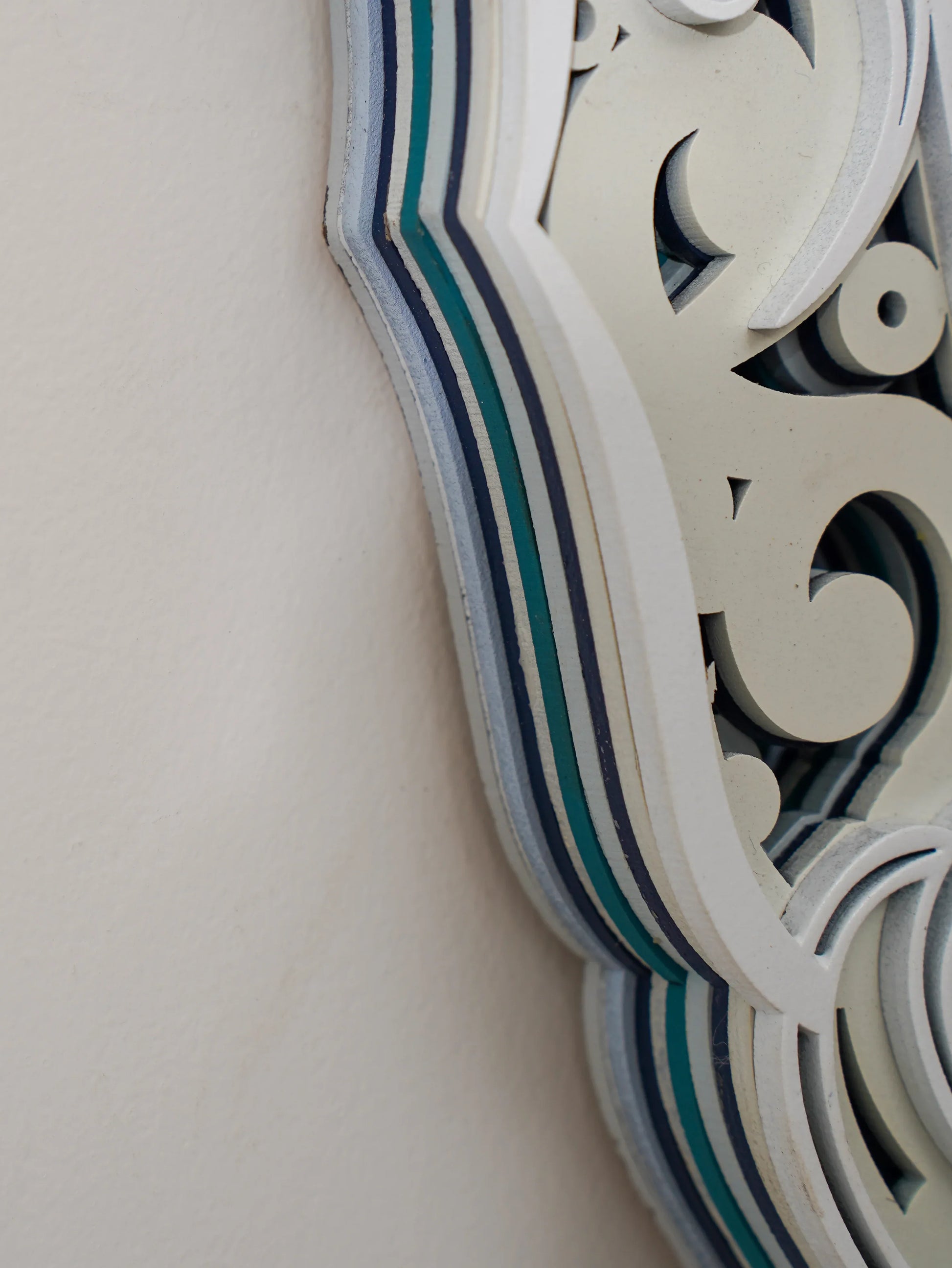 Modern Wall Art Crystal Peony - Luxury 3D Wood Wall Decor - Minimalist Multilayered Floral Art - velvet & grain