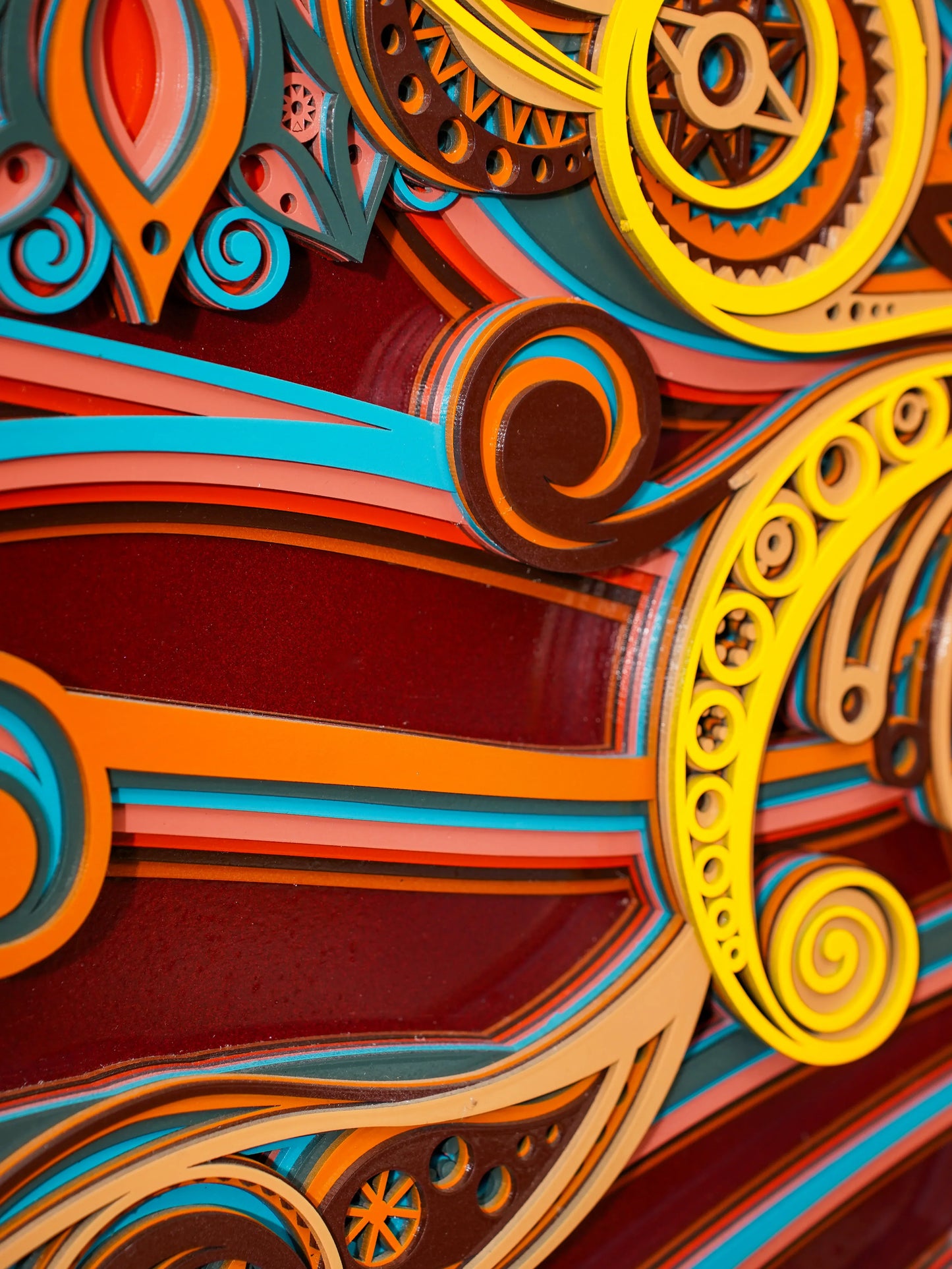 Ethereal 3D Wood Art Butterfly Symphony — Intricate Laser Cut Filigree Decor — Modern Layered Birch Wall Relief Sculpture - velvet & grain