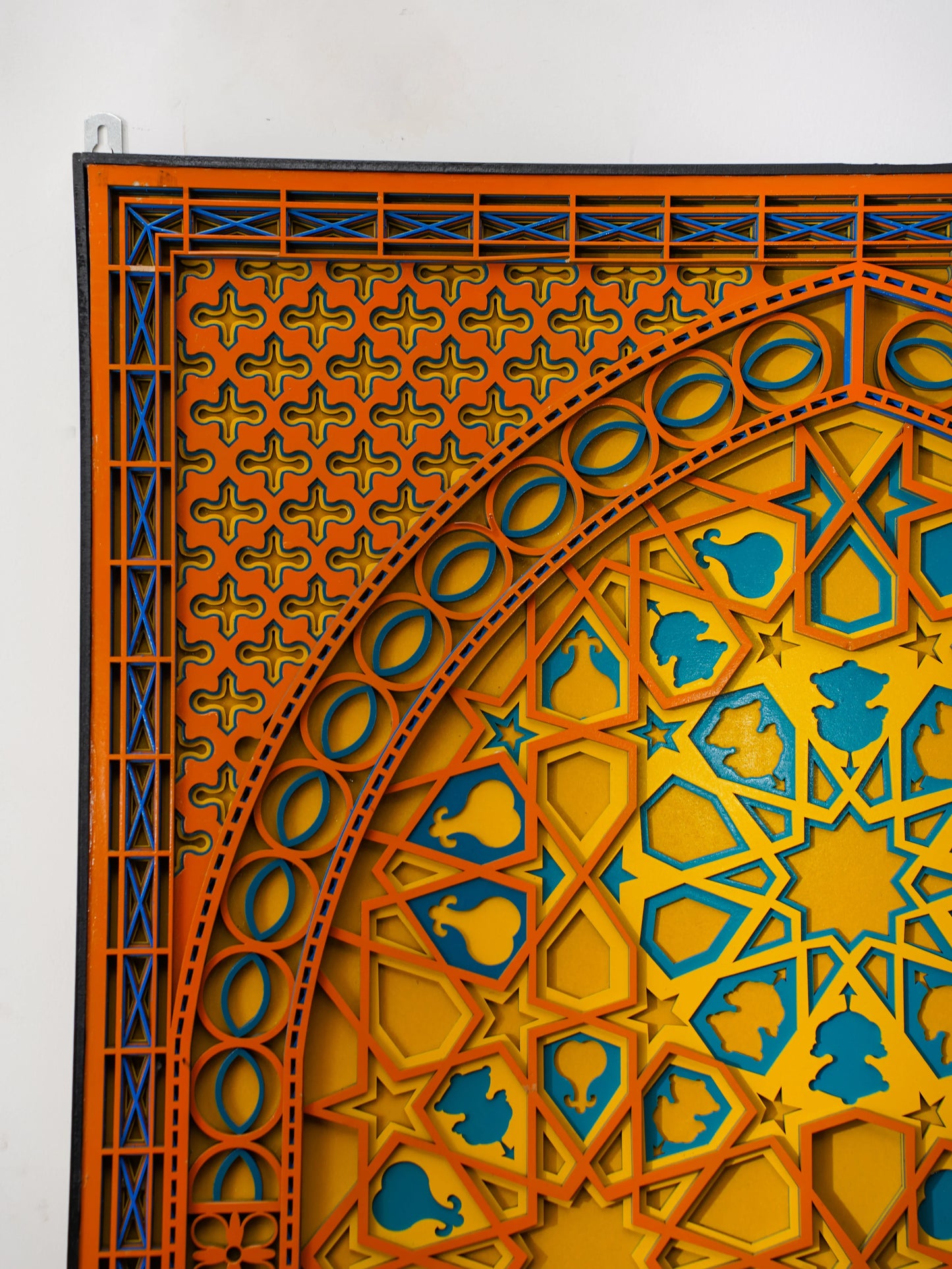 Golden-Hour 3D Wood Art Multiverse Marigold — Luxe 7-Tier Layered Decor — Modern Floral Laser Cut Fretwork Sculpture - velvet & grain