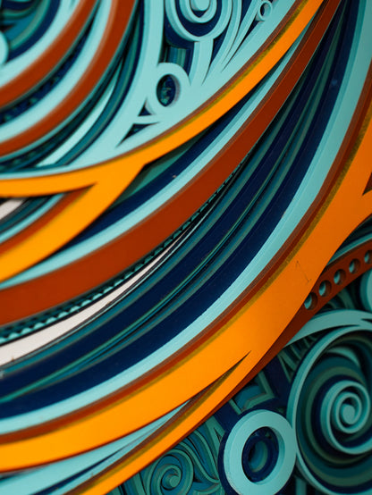 Zen Harmony 3D Wood Wall Art Yin-Yang Balance — Minimalist Teakwood Style Decor — Modern Laser Cut Symbolic Home Sculpture - velvet & grain