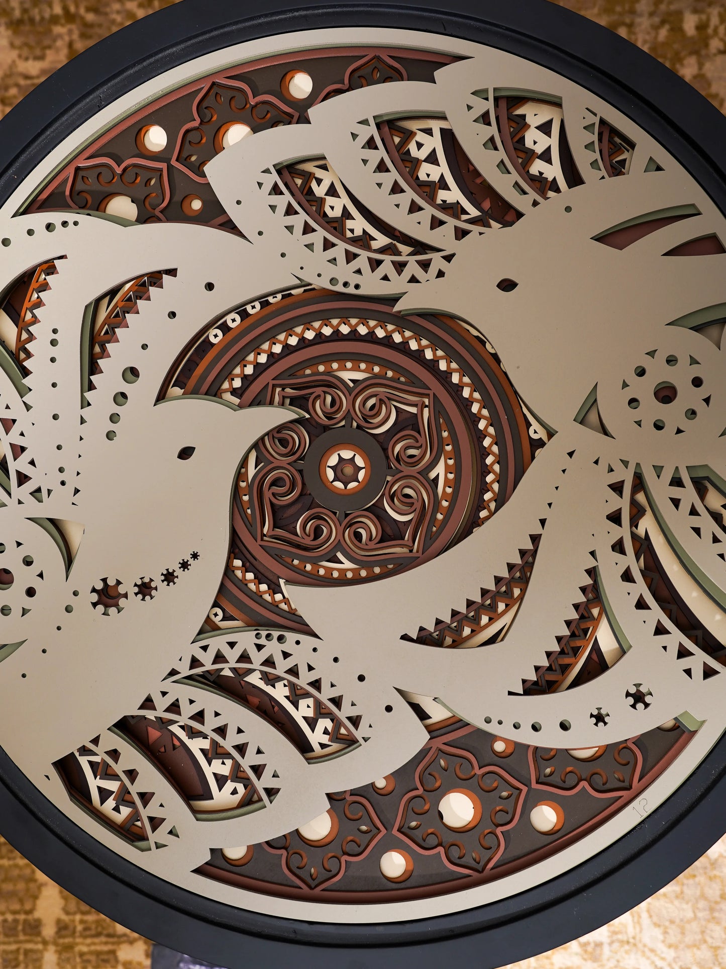 Aerodynamic Teakwood Coffee Table Terra Flight — 3D Sculptural Organic Furniture — Modern Floating-Effect Artisan Piece - velvet & grain