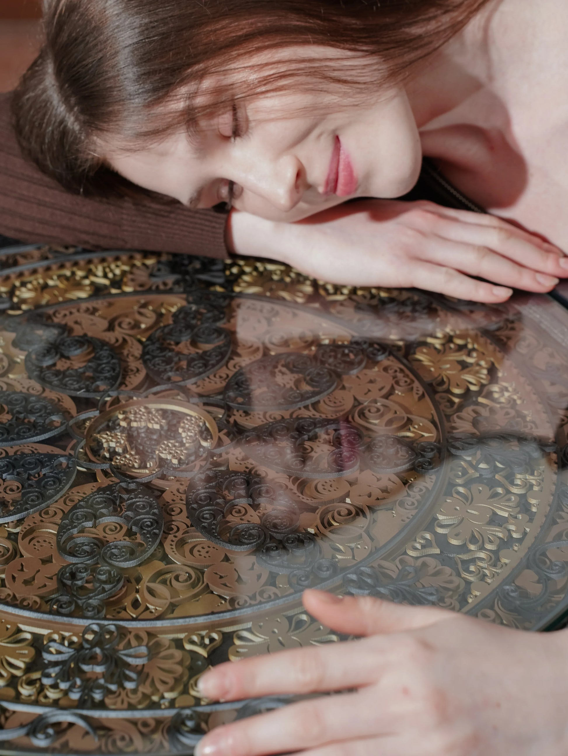 Luxury Deep-Tone Coffee Table Midnight Solstice — Architectural Noir Feature Piece — Sophisticated Minimalist Accent Furniture - velvet & grain