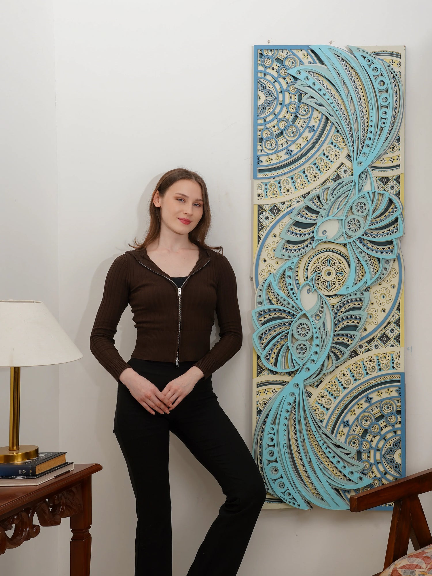 Serene Minimalist 3D Wood Art Birds of Peace — Scandi-Style Layered Home Decor — Modern Laser Cut Symbolic Wall Sculpture - velvet & grain