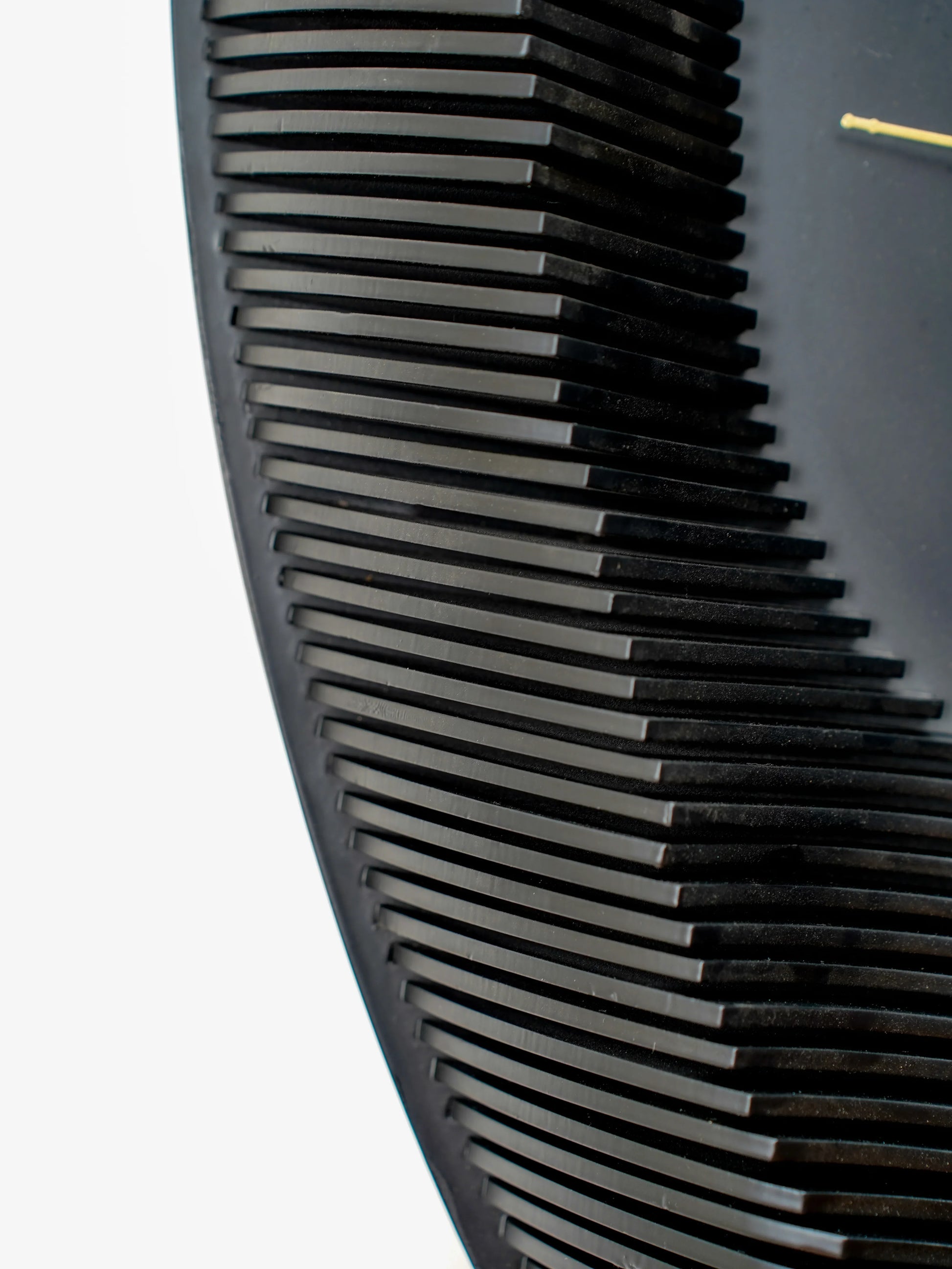 Minimalist 3D Wood Wall Clock Eclipse Void — Recessed Shadow-Play Timepiece — Modern Deep-Tone Silent Boutique Fiberwood Art - velvet & grain