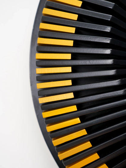 Kinetic 3D Radial Flux Wall Clock — Concentric Geometric Timepiece — Modern Op-Art Silent Art-Grade Composite Decor - velvet & grain