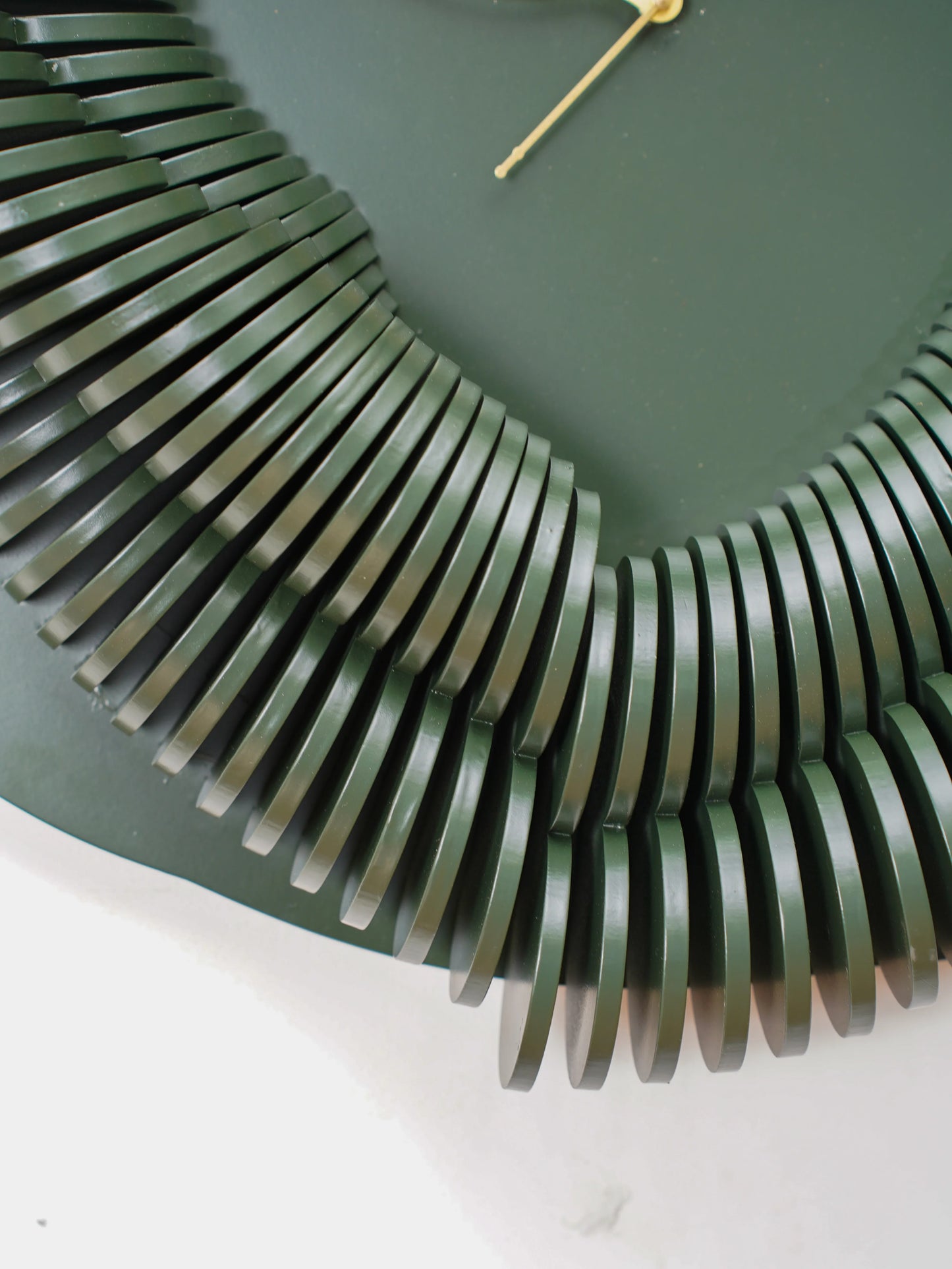 Biophilic 3D Wood Wall Clock Moss Helix — Layered Botanical Timepiece — Modern Silent Geometric Birch Wood Art - velvet & grain