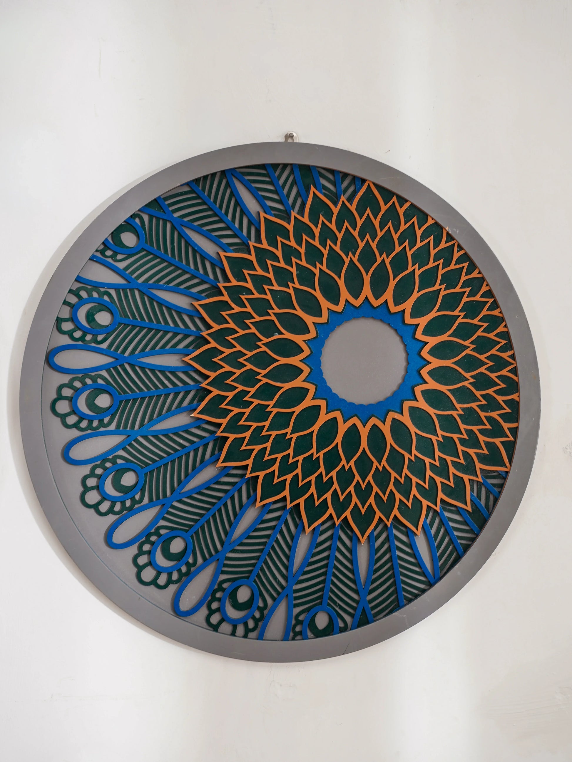 Exotic 3D Wood Art Peacock Prism Combo — Luxury Matching Home Decor Set — Minimalist Laser Cut Jewel-Tone Gallery Wall - velvet & grain