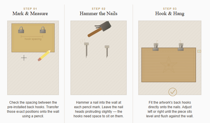 Hook & nail mount