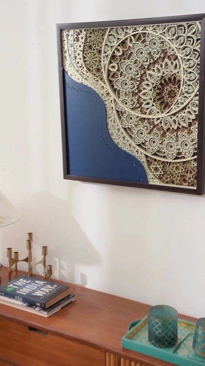 Celestial Cosmic Wood Art Galacta — Avant-Garde 3D Deep-Space Decor — Infinity Layered Stellar Sculpture